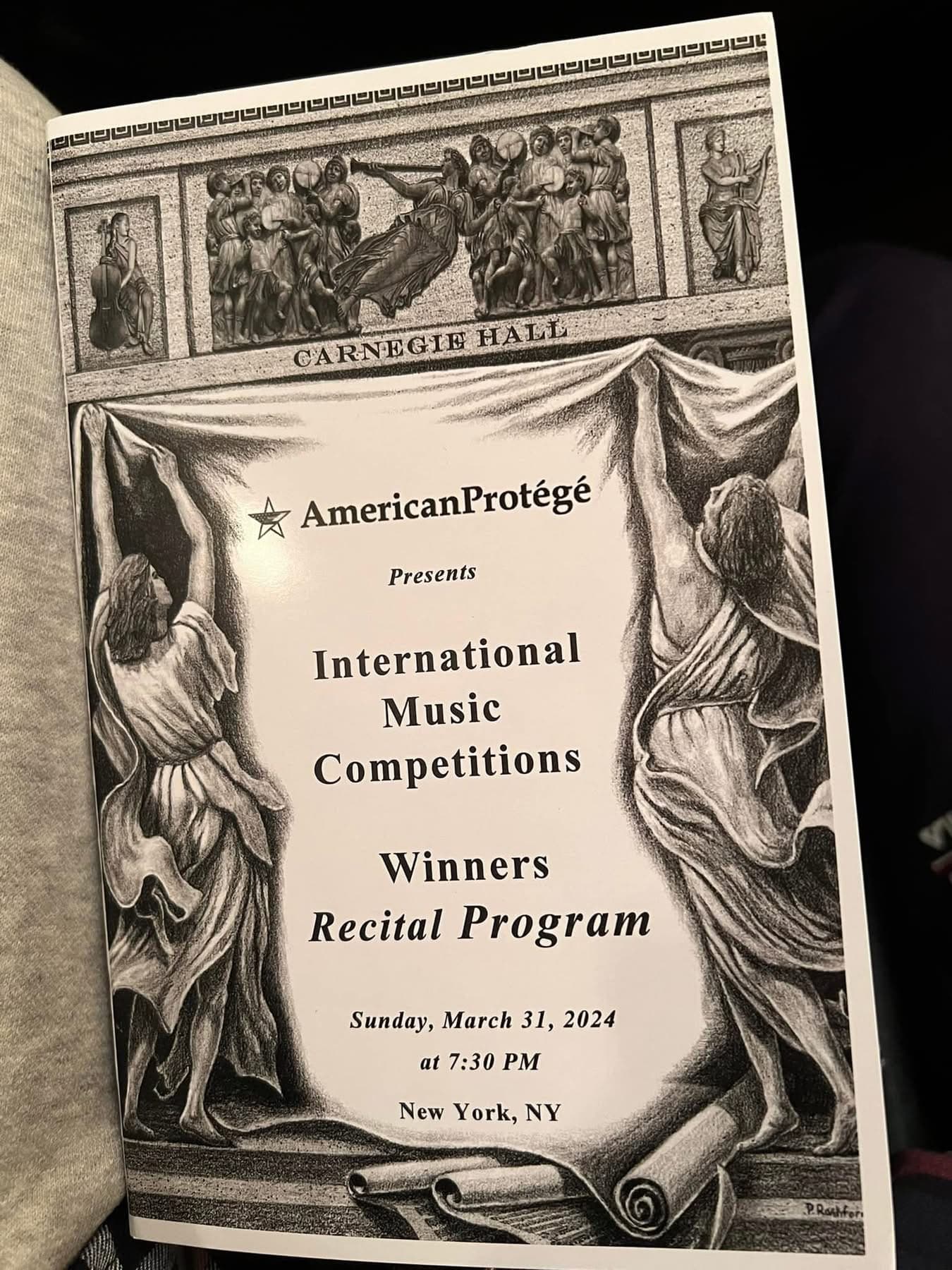 Carnegie Hall — Winners Recital Program