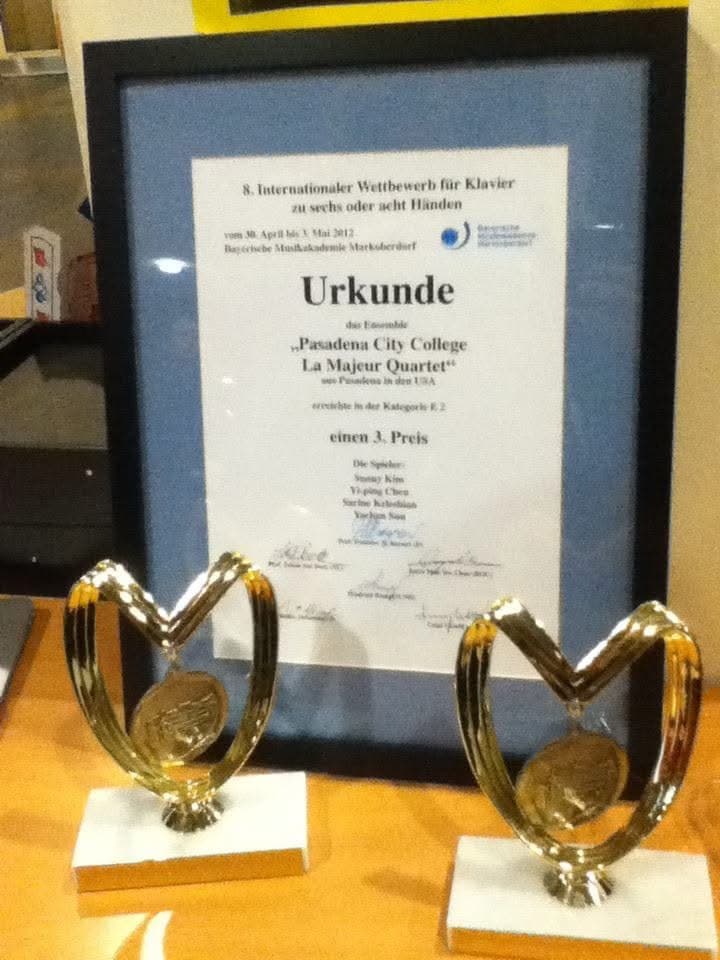 International Piano Competition — Award